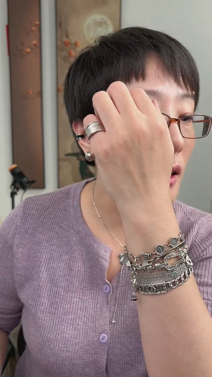 无925银纯银戒指白拉丝82