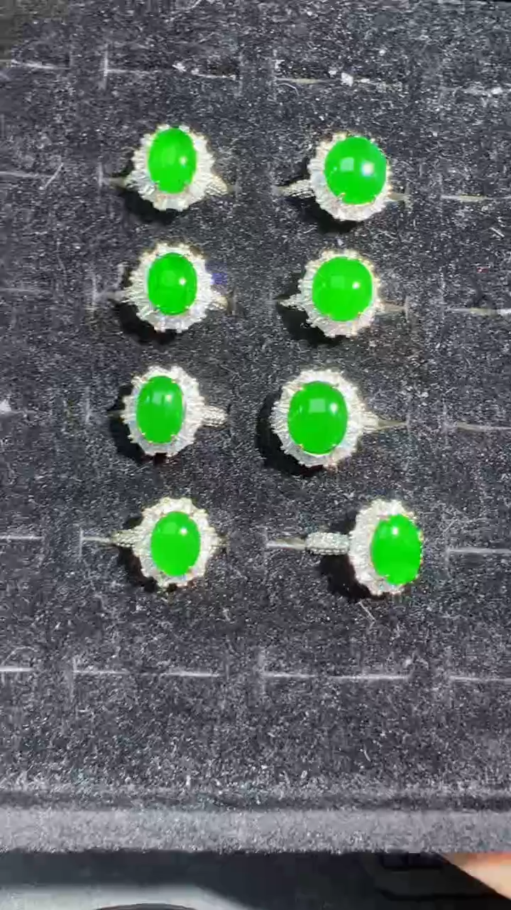 【闪购商品】定制翡翠未镶嵌戒指商品多样性发货1