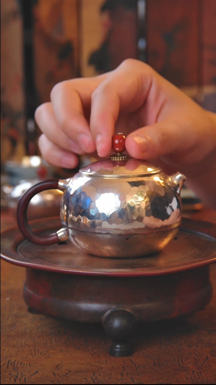 盛唐工坊 足银999 西施泡茶壶