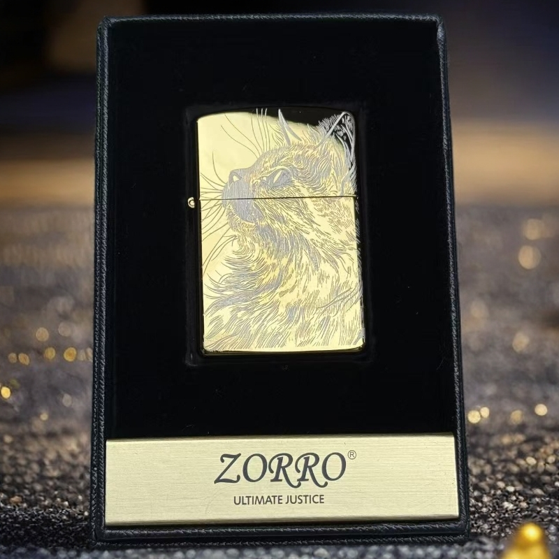 【ZORRO仰望星空的猫】ZORRO钛金防风煤油打火机
