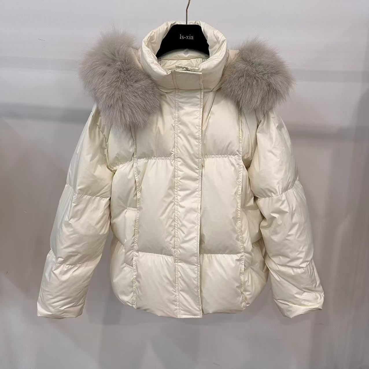 【听风绒雪】高填充！秋冬时尚搭配单品连帽款毛毛领羽绒服外套