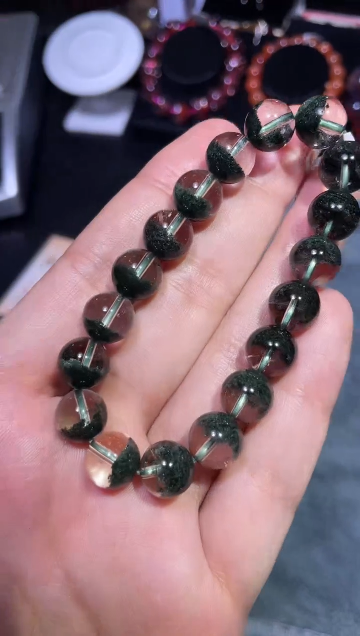 【闪购商品】水晶手链未镶嵌绿幽灵单圈A10.5（多样性发其一）