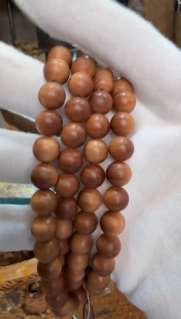 檀香木其他0.8/108颗黑肉虎皮纹沉水