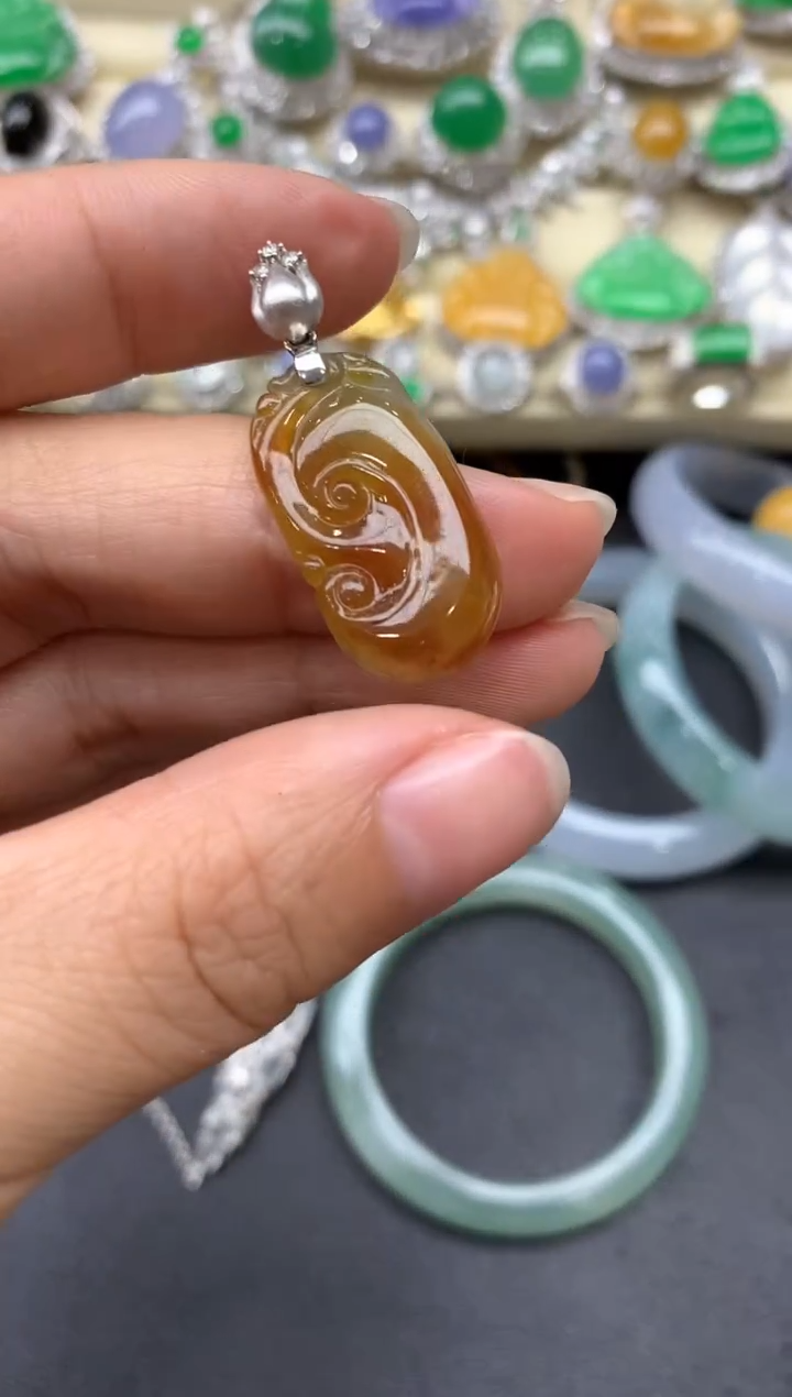 【闪购商品】翡翠颈饰18K金镶嵌168-中国好珍宝