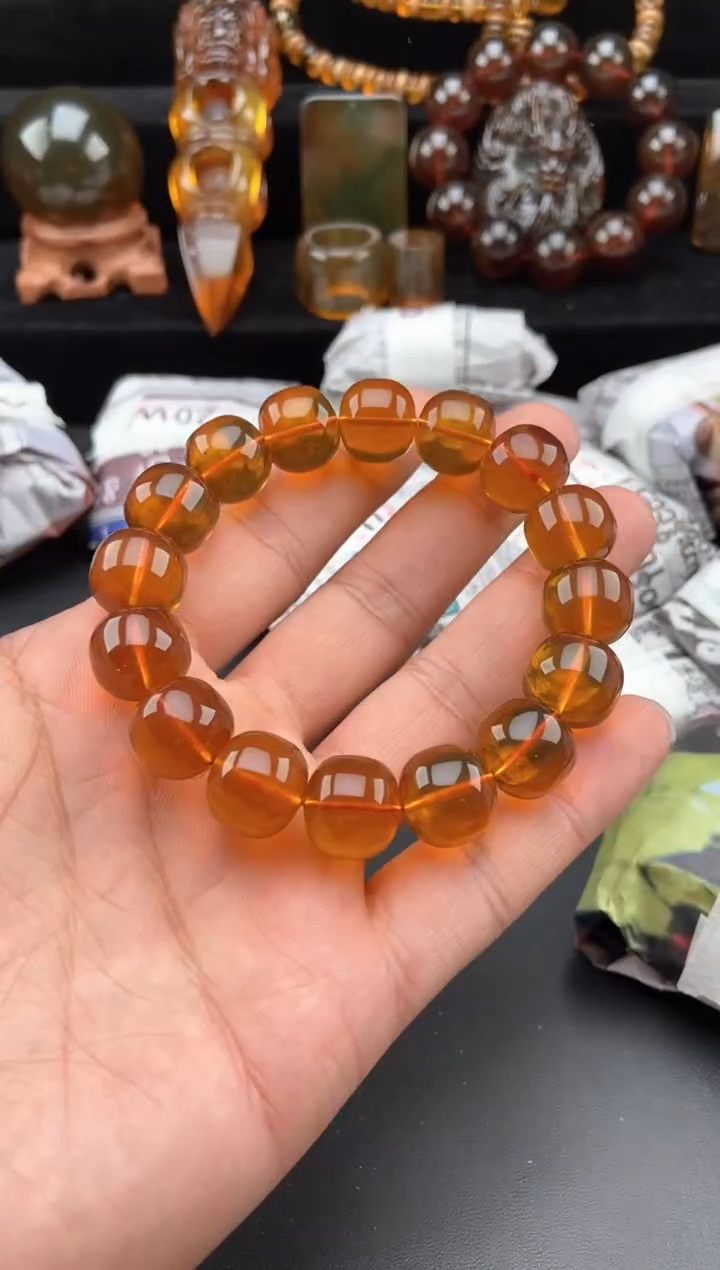 【闪购商品】琥珀手链未镶嵌老型珠手串