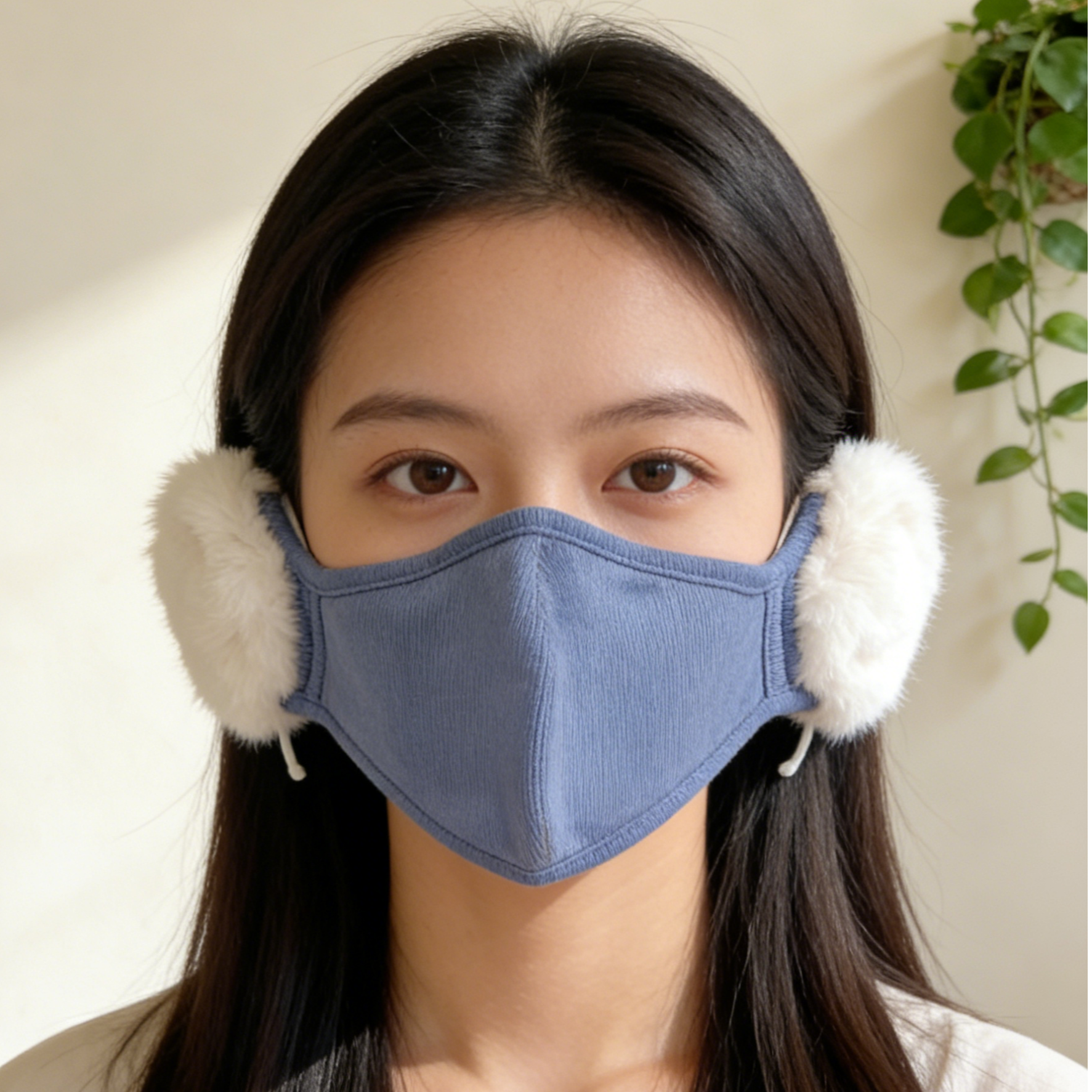 云朵护耳二合一保暖口罩