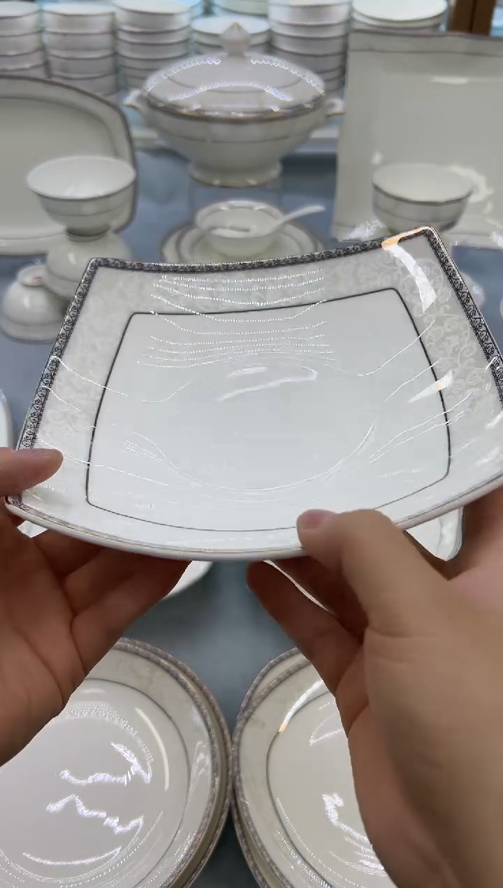 骨瓷玲珑8贵龙6个