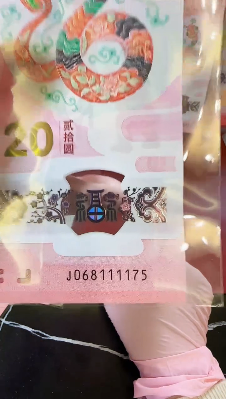 【闪购商品】塑料2025蛇钞单张068111175裸