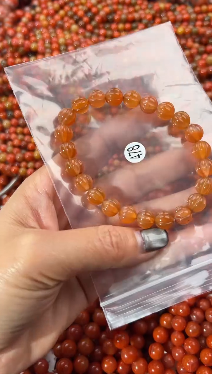 未镶嵌手串南红玛瑙8+