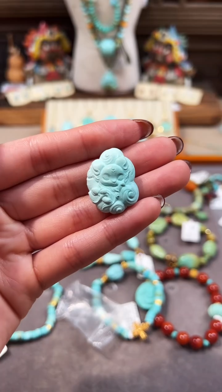 未镶嵌绿松石配饰凤九