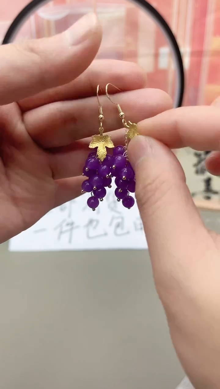 银S925镶嵌耳坠玛瑙/玉髓h601