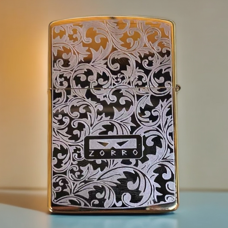 ZORRO【佐罗金冰 IP唐草五面】DB金唐草砂轮防风限量男士礼物-46