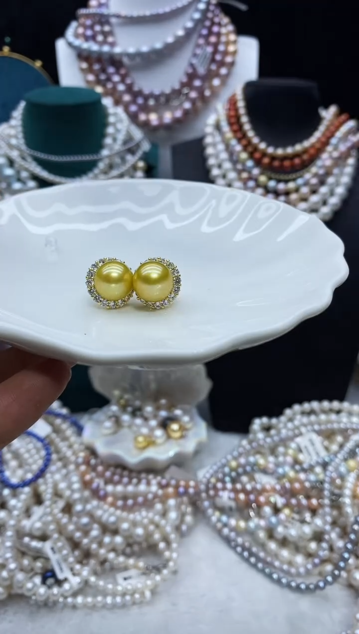 未镶嵌淡水珍珠耳饰珍珠耳钉