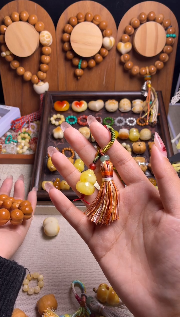 手串猴头核桃s****?单配饰葫芦流苏吊坠