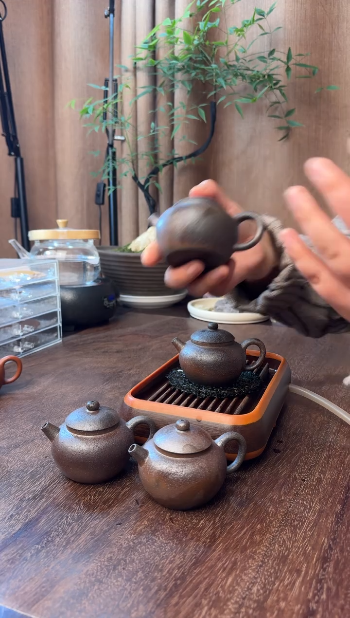 茶壶紫砂原矿紫砂壶柴烧20号