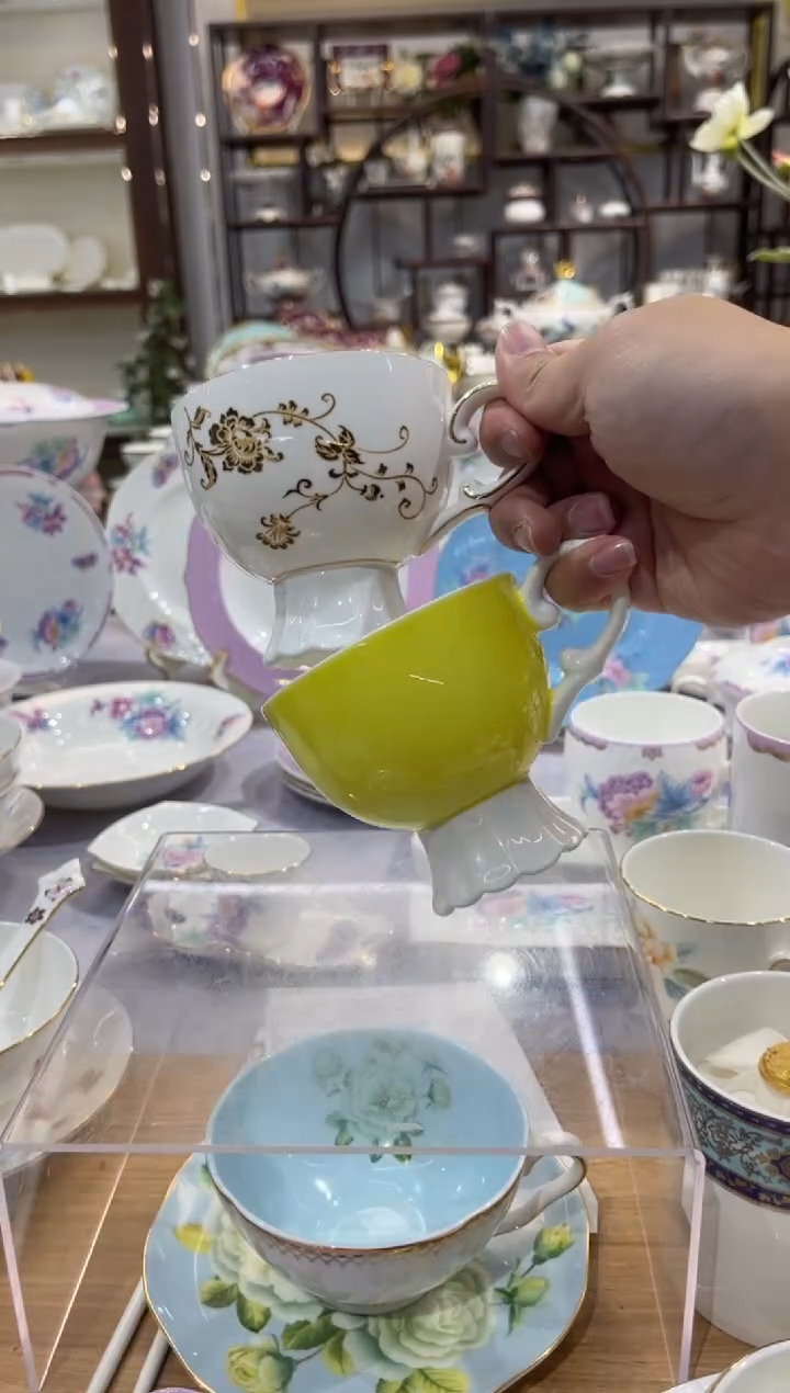 45%以上骨粉骨瓷咖啡杯2个