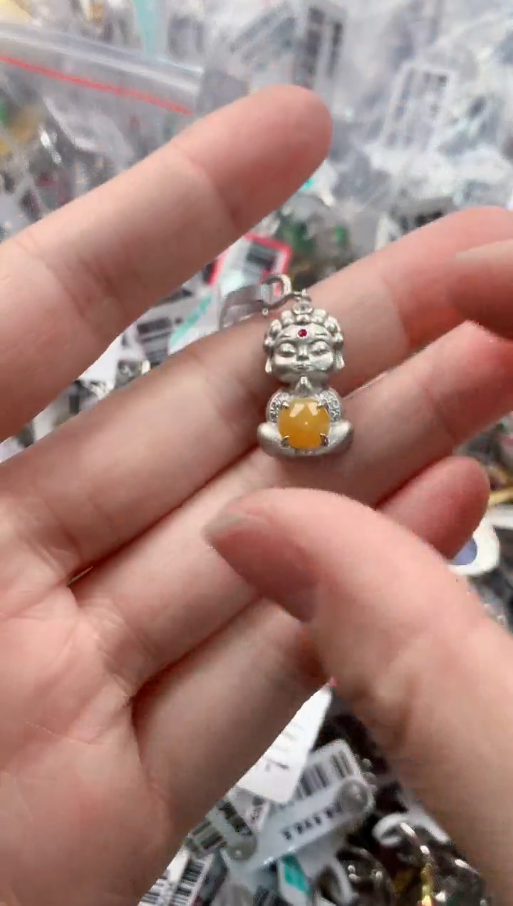 银S925镶嵌戒指翡翠555    10