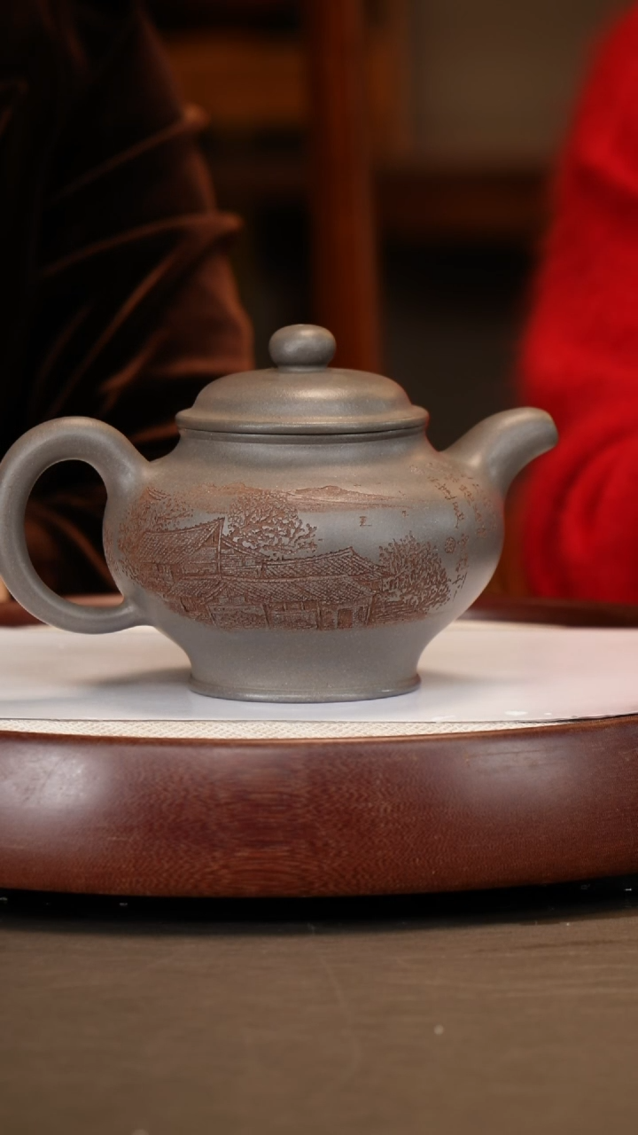 【闪购商品】紫砂茶壶【应亚林】天青掇只   500CC