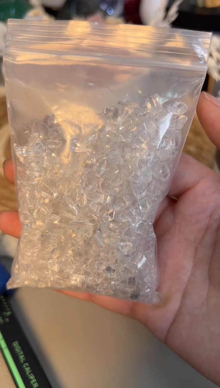 未镶嵌珠宝半成品水晶M427 约200克一包