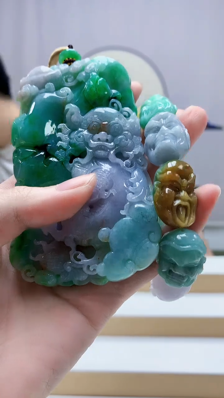 未镶嵌定制翡翠4868zm-毛货挂件121