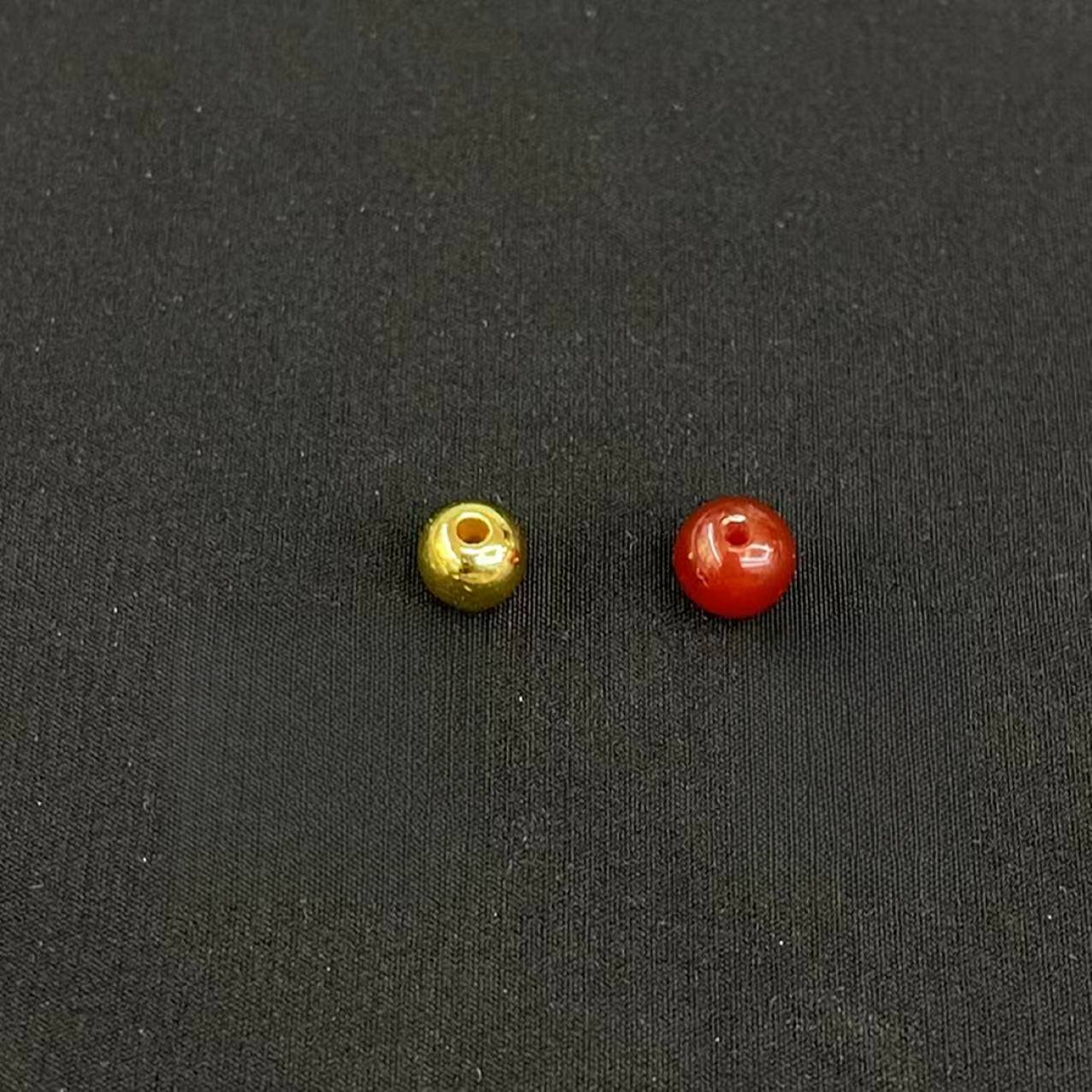 #粉色专享#黄金金珠玉髓圆珠自由搭配（拍五赠三）