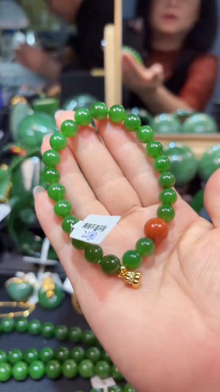 【闪购商品】和田玉（碧玉）手串未镶嵌1