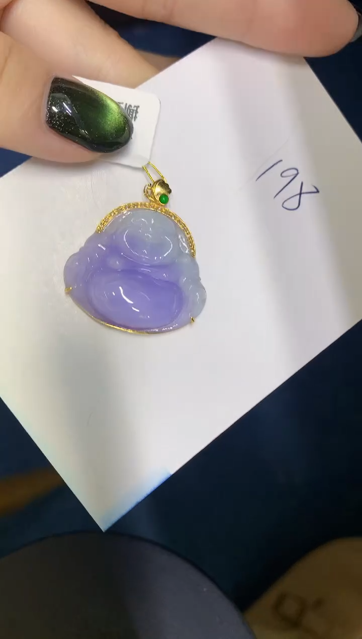 【闪购商品】翡翠颈饰18K金镶嵌0000000000