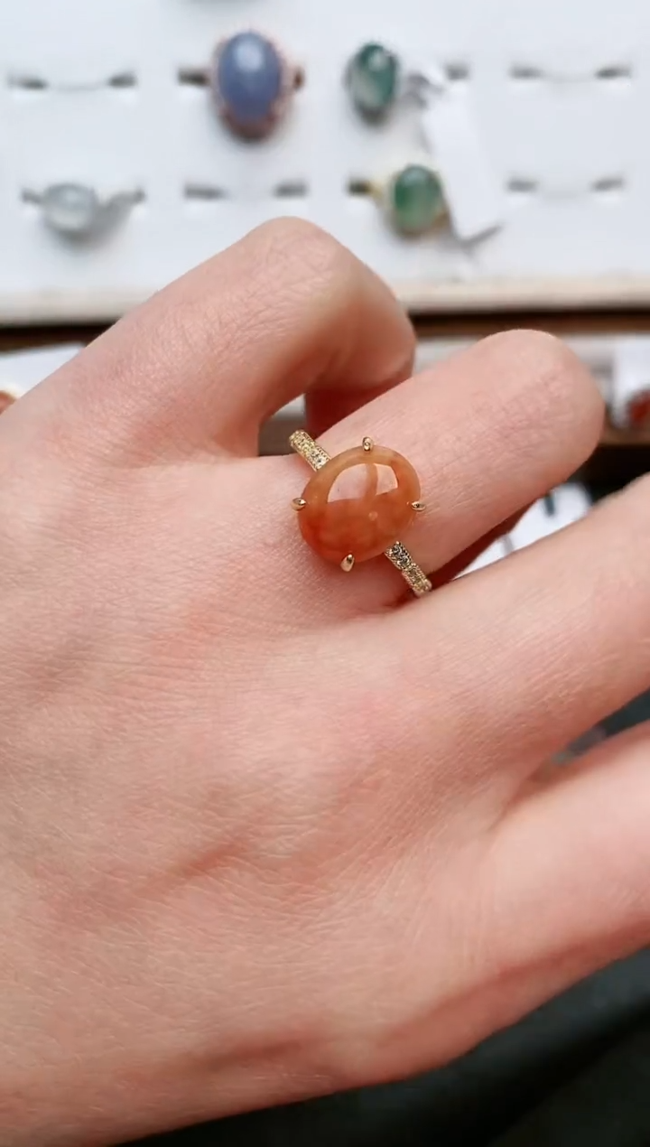 【闪购商品】翡翠戒指银S925镶嵌....