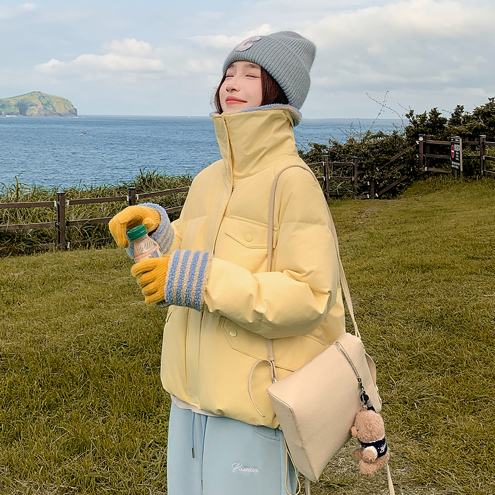 001 2025冬季新款新款棉衣女短款时尚百搭棉服