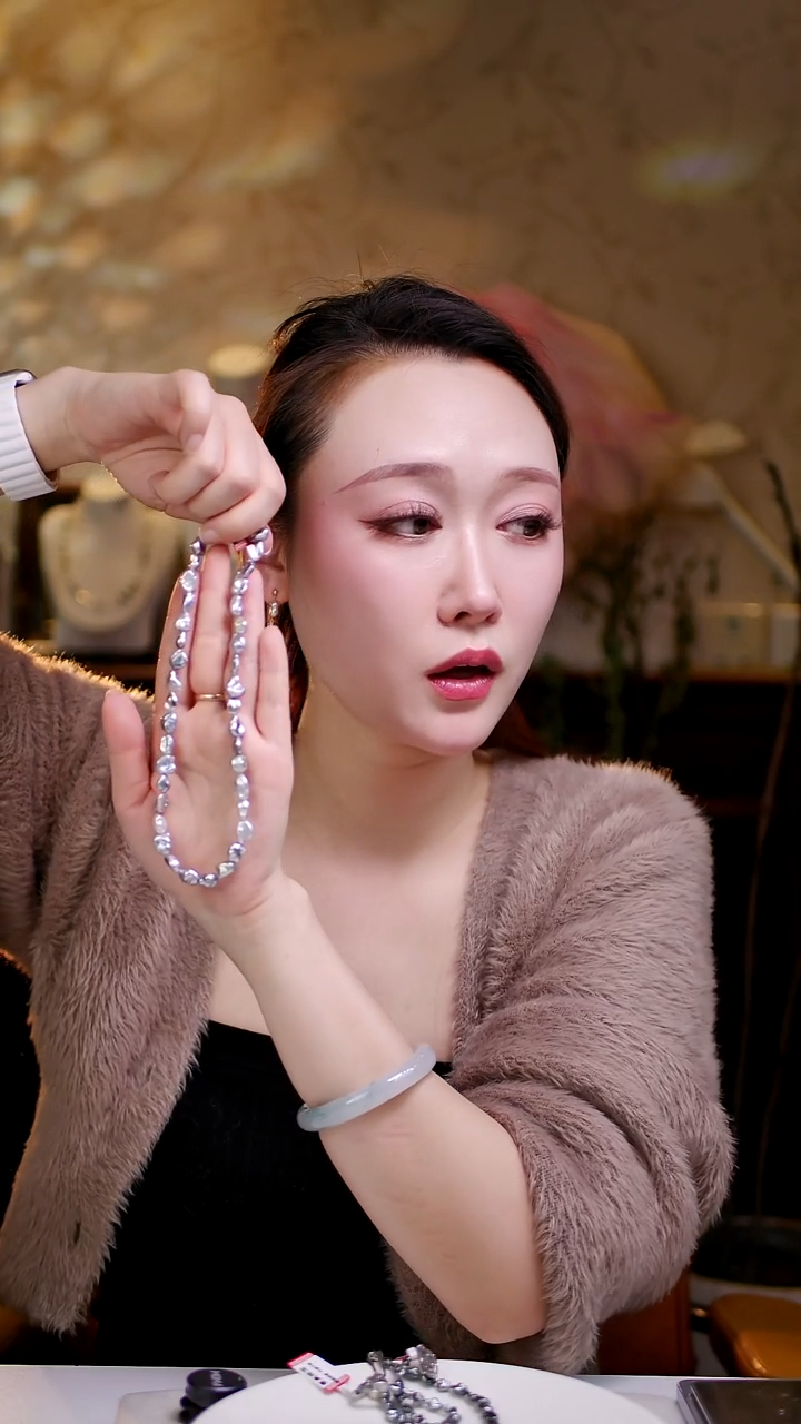 银S925镶嵌颈饰海水珍珠珍珠