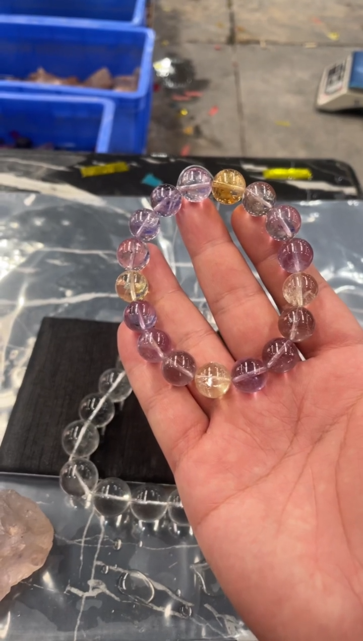【闪购商品】水晶手串未镶嵌天然紫水晶手串拍5单99发1