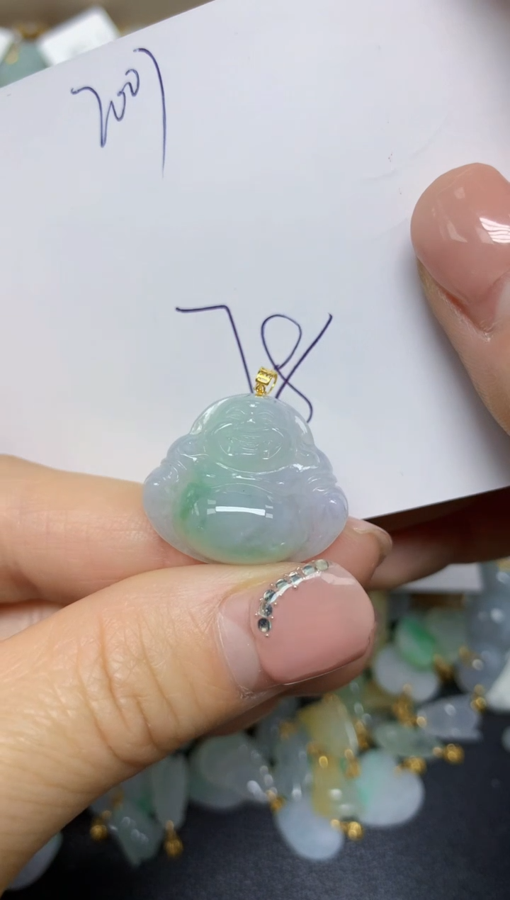 【闪购商品】翡翠挂件合金 天然翡翠A货