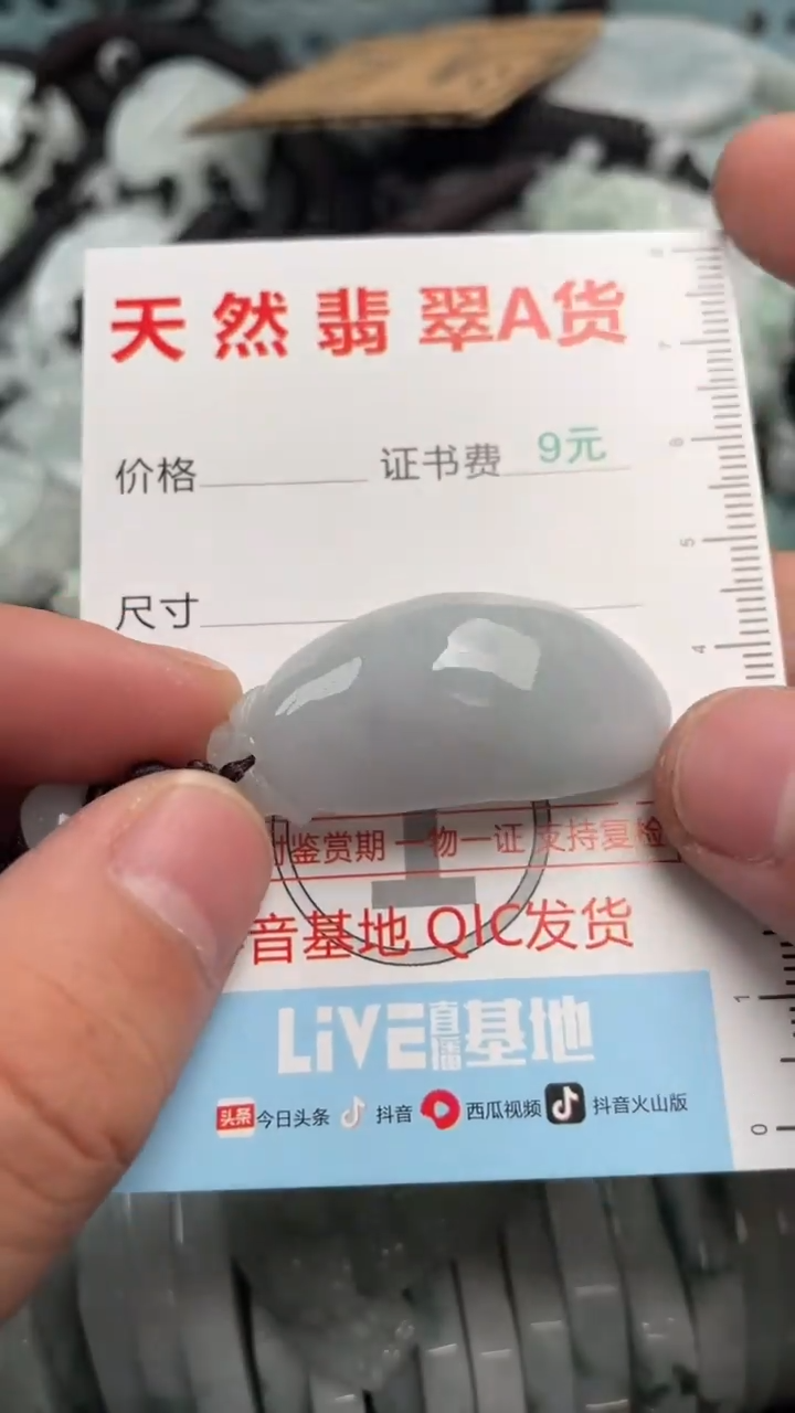 翡翠未镶嵌吊坠(不含链)1