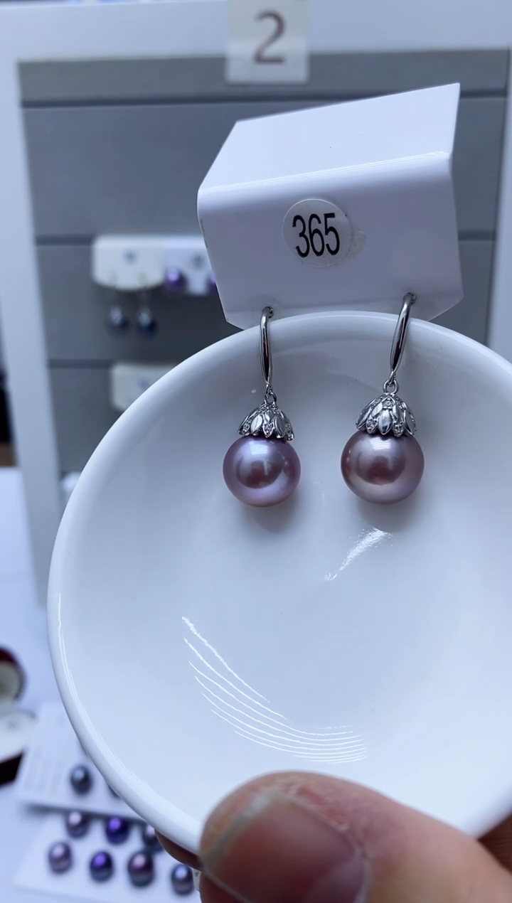 【闪购商品】淡水珍珠耳饰银S925镶嵌365