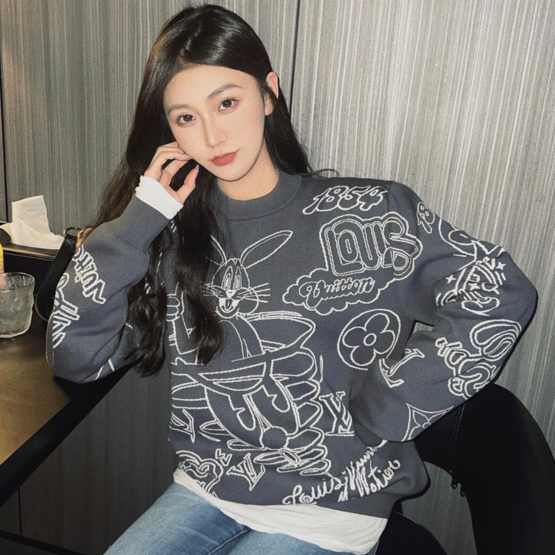 99新 LouisVuitton/路易威登 汤/P245622247/ 兔八哥 毛衣 M