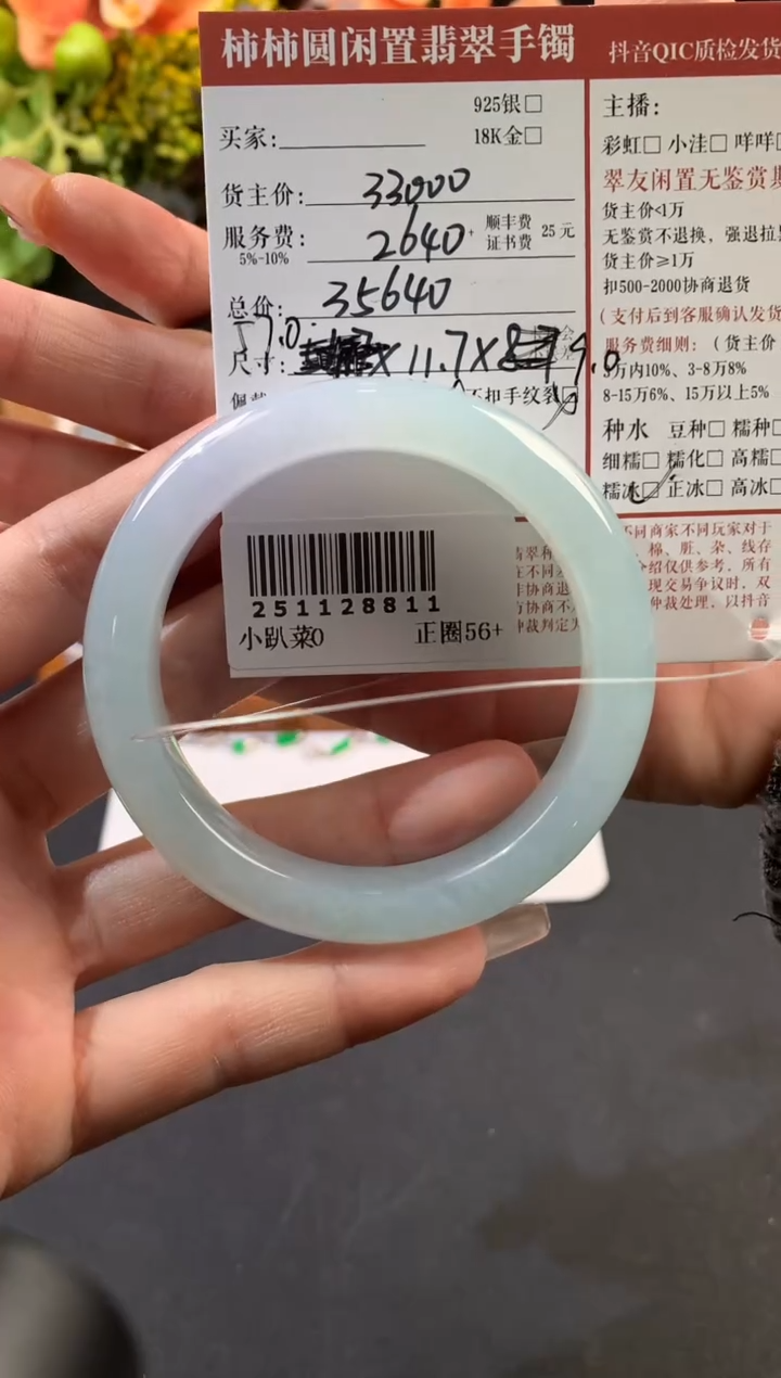 未镶嵌手镯翡翠姐姐251128811