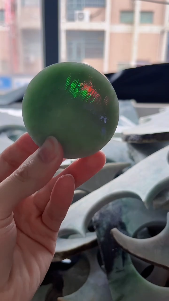 裸石翡翠无*缅甸翡翠A货1037
