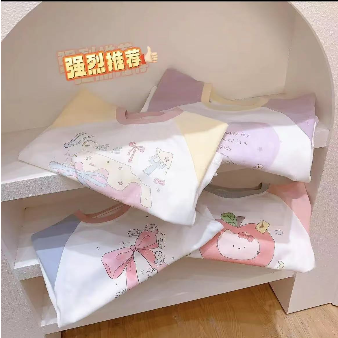 〖096-134〗女宝T恤拉架韩版日系ins百搭碎花时尚休闲夏季洋气甜美