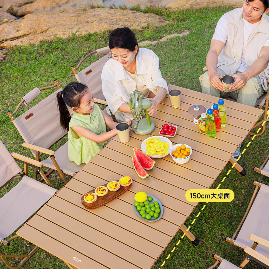 户外露营必备桌椅套装郊游大桌面承重280斤露营方便收纳结实耐用