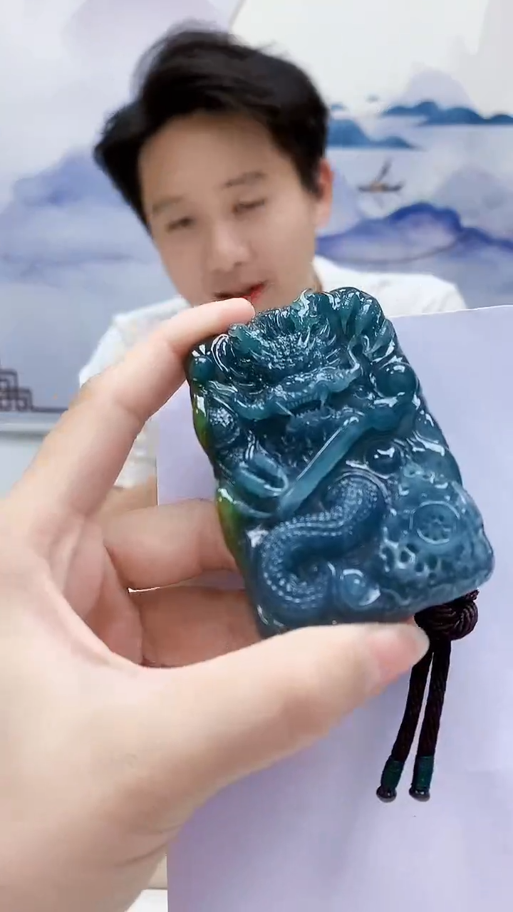 未镶嵌定制翡翠1502lr-毛货挂件78