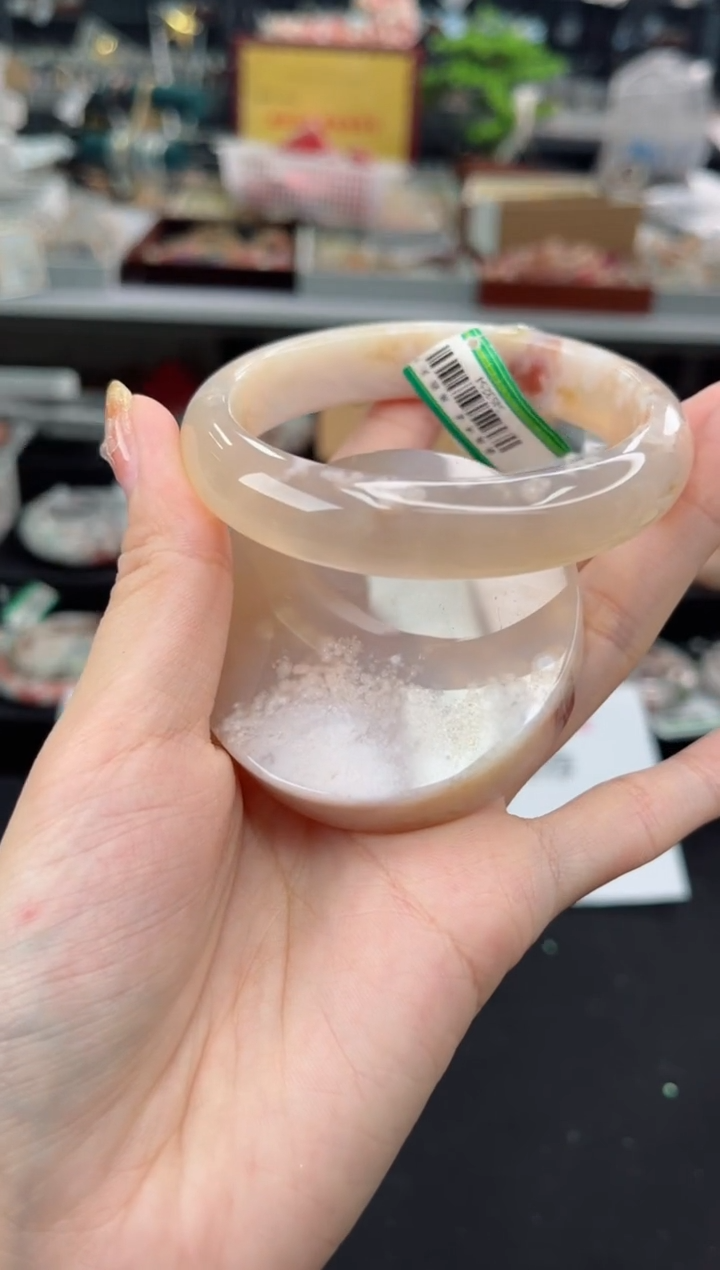 【闪购商品】石英质玉手镯未镶嵌60圈口（赠品镯心）3453254