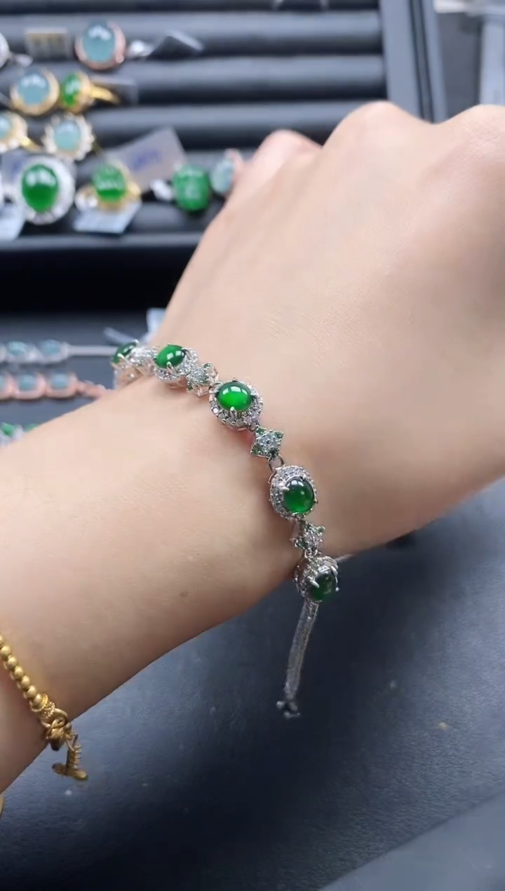 【闪购商品】翡翠戒指银S925镶嵌1111