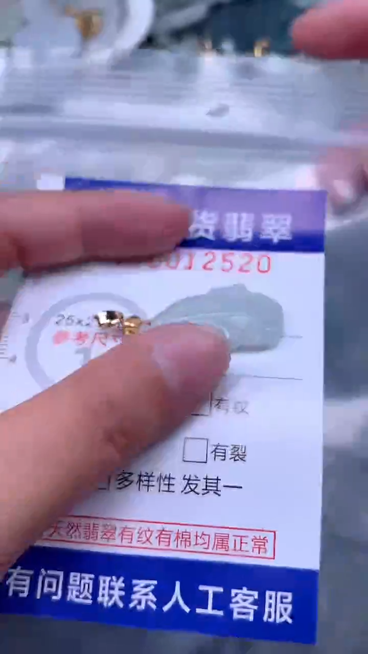 翡翠未镶嵌吊坠(不含链)1