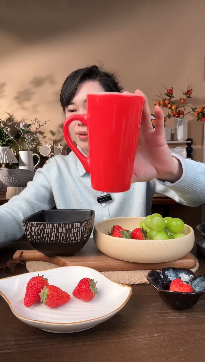 【闪购商品】瓷片星爸爸红高杯微瑕