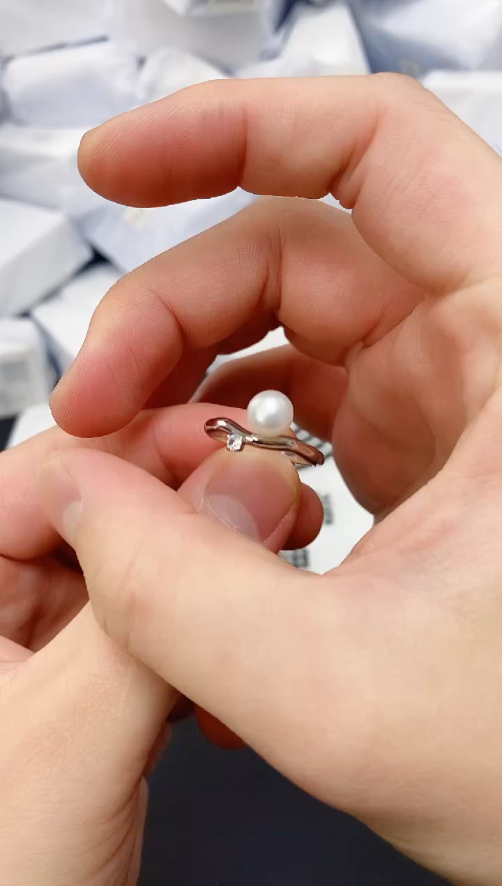 未镶嵌耳饰淡水珍珠jz1010