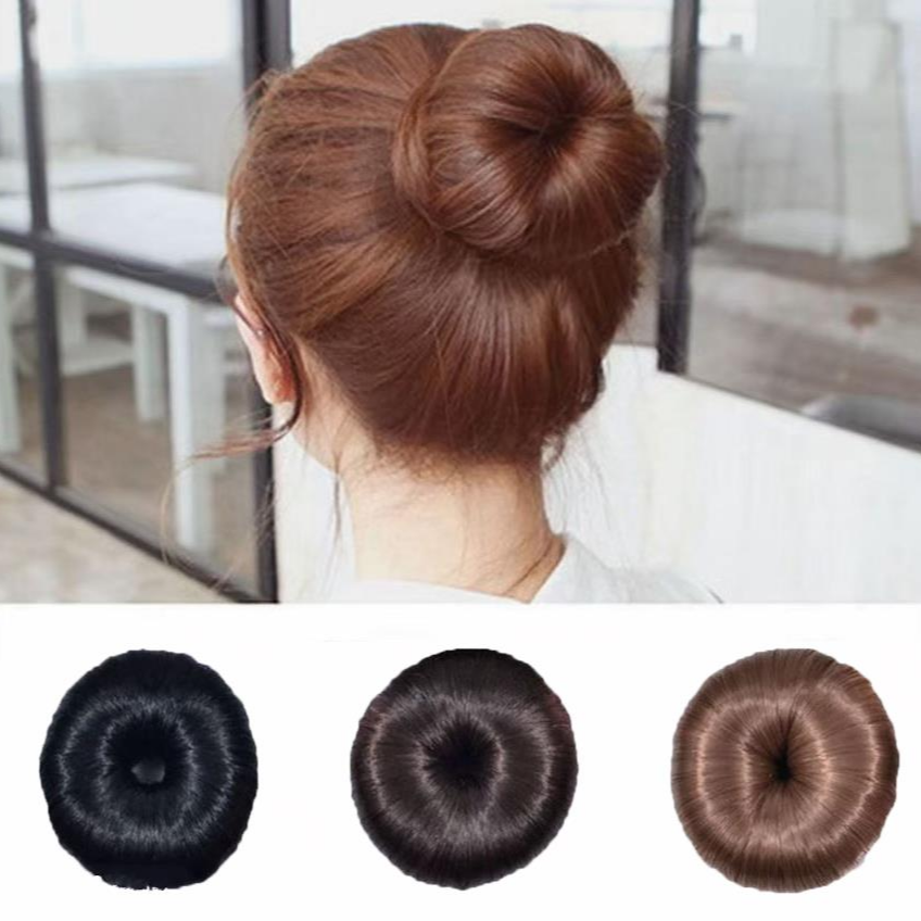 花苞头简约韩版韩式成人套装气质百搭假发甜甜圈儿童时尚舞蹈淑女