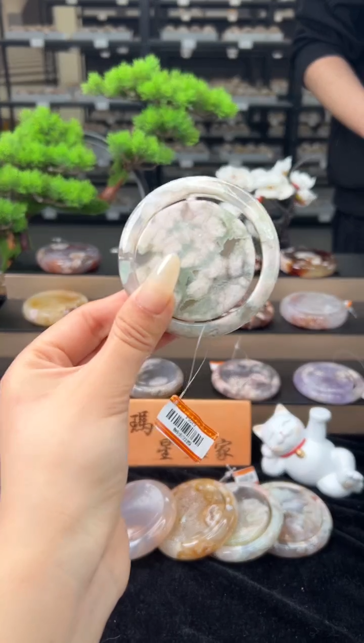 【闪购商品】石英质玉手镯未镶嵌54圈口（赠送镯心）62054