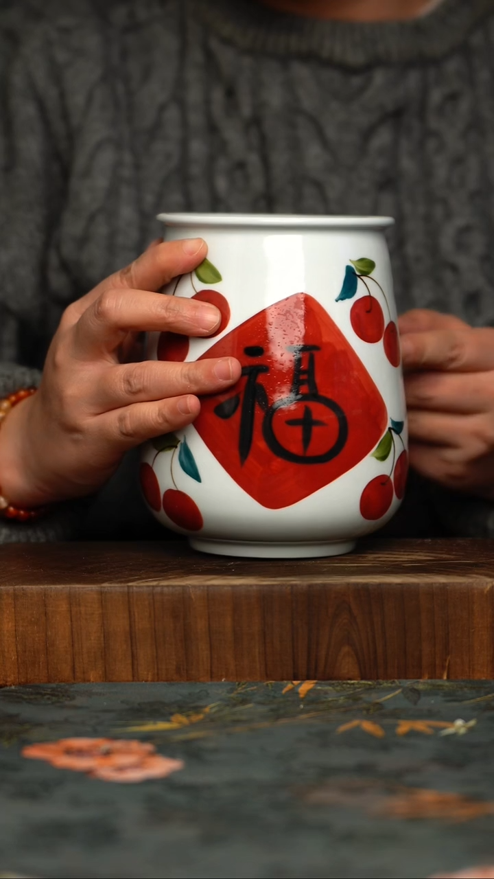 瓷片釉下彩手工手绘同款