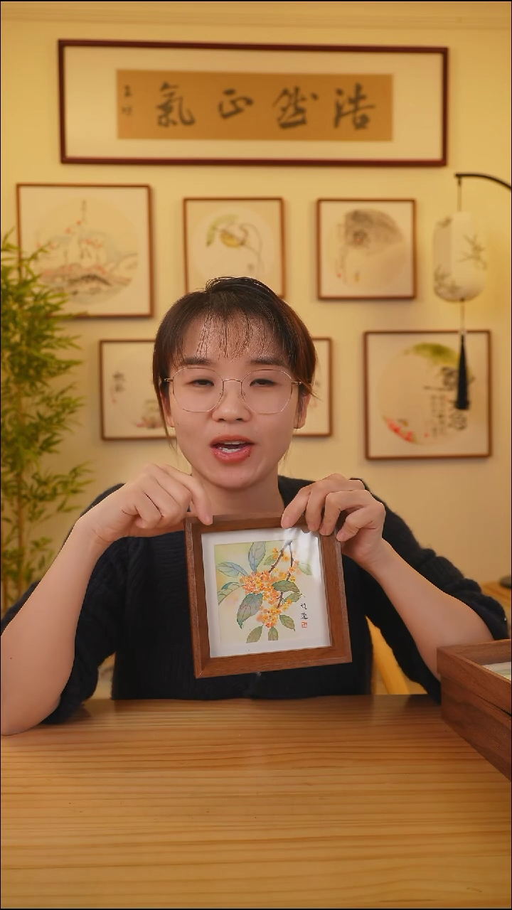横款鹿鸣现代美术馆-岳倚竹老师作品