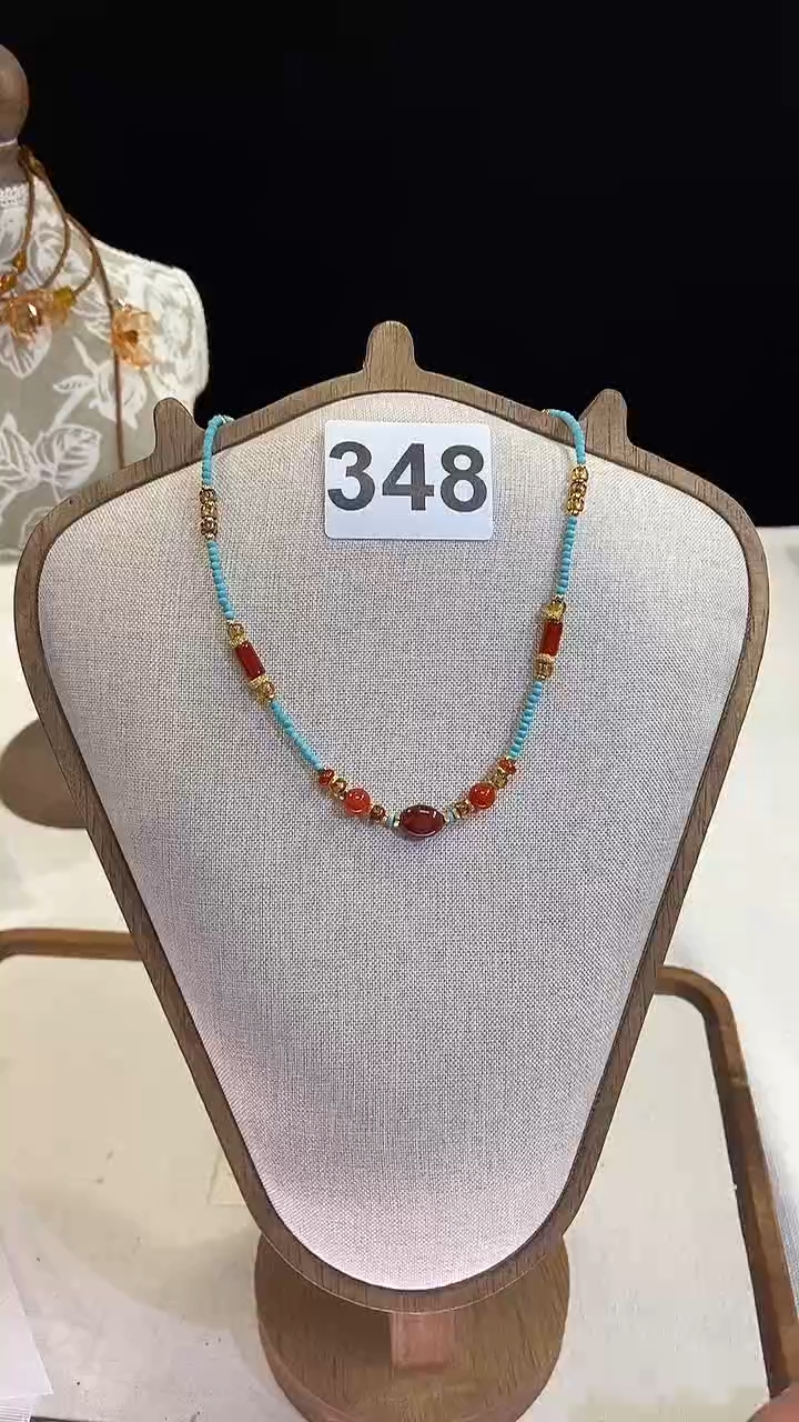 项链钛钢淡水珍珠348